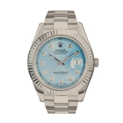 Rolex Oyster Perpetual Datejust II 41 Ice Blue 116300 Diamond